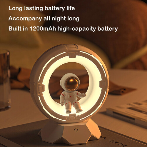 Νυχτερινό φως Astronaut Space Squishy, ζεστό φωτιστικό LED για φεγγάρι, επαναφορτιζόμενη 2