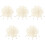 500Pcs White Plastic Rope Ends Drawstring Cord Fasteners for Sweaters 4