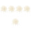 500Pcs White Plastic Rope Ends Drawstring Cord Fasteners for Sweaters 5