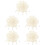 500Pcs White Plastic Rope Ends Drawstring Cord Fasteners for Sweaters 7
