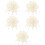 500Pcs White Plastic Rope Ends Drawstring Cord Fasteners for Sweaters 8