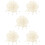 500Pcs White Plastic Rope Ends Drawstring Cord Fasteners for Sweaters 9
