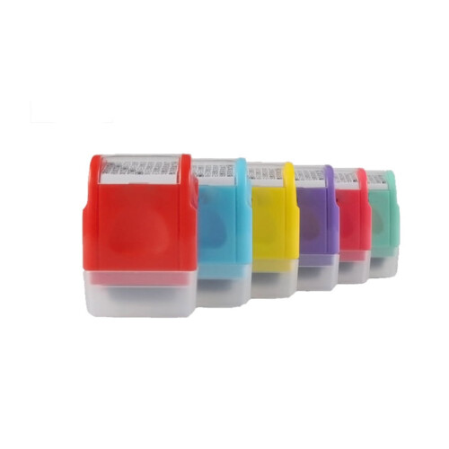 Pretyzoom Privacy Protector Roller Mini Roller Stamp Plastic 1Set for Office Use 1