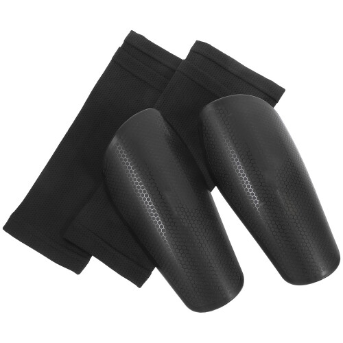 5Ensembles Protections Tibia Légères Respirantes En Polyester Noir 1
