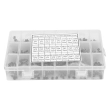 Electronic Enthusiast Kit Premium Miniature Capacitors Aluminum Electrolytic Capacitor Set For Circuit Making And DIY Projects In Durable Plastic