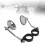 Motorcycle Rear View Mirror Sturdy Adjustable 38-41mm Fork Mount Side Mirror Argent 7