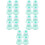 20Pièces Bottines Silicone Chat Anti-Rayures Réglables 8