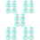 20Pièces Bottines Silicone Chat Anti-Rayures Réglables 9