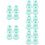 20Pièces Bottines Silicone Chat Anti-Rayures Réglables 11