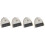 4Sets Plastic Dustpan and Small Cleaning Brush White for Tabletop 5
