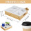 Practical Sofa Cup Holder with Phone Slot & 5 Compartments – Removable Couch Caddy for Drinks, Snacks – Compatible with All Sofas 2