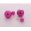 Pearl Double-Sided Ear Studs Pink 5 Pair 6