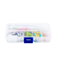Smooth Needle Tip Crochet Kit Portable And Compact With Sturdy Aluminum Alloy Tools Well Organized Storage For Effortless Crafting Experience