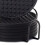 Conjunto de 7 porta-copos de silicone preto com suporte. 7