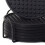 Conjunto de 7 porta-copos de silicone preto com suporte. 8
