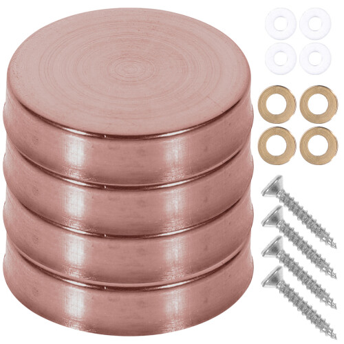 60Pièces Accessoires Fixation Rose Gold Vis Inox Décoratives 2