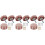 60Pièces Accessoires Fixation Rose Gold Vis Inox Décoratives 5