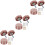 60Pièces Accessoires Fixation Rose Gold Vis Inox Décoratives 6