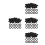 200Pcs Easy Install Black Silicone Ring Seal for Fermentation Jar Lids 6