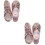 2Pièces Chaussures De Danse Rose PU Mode Pour Fête 6
