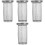 4Pcs Stainless Steel Tea Filters Tea Leaf Strainers Silver Set 3