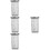 4Pcs Stainless Steel Tea Filters Tea Leaf Strainers Silver Set 7