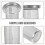 4Pcs Stainless Steel Tea Filters Tea Leaf Strainers Silver Set 10