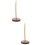 2Pcs Convenient Wood Receipt Holder Spike for Bills Notes Memo Storage 8