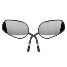 Aluminum Alloy Rear View Mirrors For Motorcycles, Universal Fit360Degree Rotating Long Stem Side Mirrors With Clear Reflective Surface Durable