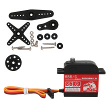 Digitale servomotor met metalen tandwielen, waterdicht, hoog koppel, geschikt voor RC-auto's, robots, helikopters en boten. Zeer nauwkeurige dubbele