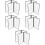 10Pcs Transparent Restaurant Menu Holders PVC Menu Book Covers 8