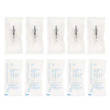 Professional Microblading Needles, Sterilized Disposable Cartridges for Permanent Makeup Eyeliner Lip Tattoo with Medical Stainless Steel, 10Pcs Set