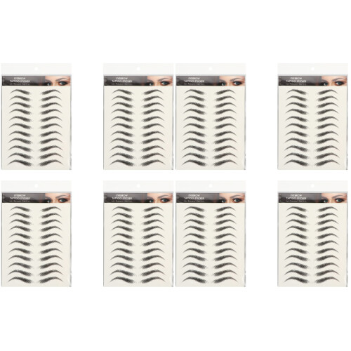 8 Sheets Eyebrows Sticker False Eyebrows Tattoos Eyebrow Stickers 1