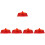 5Pcs Household Broom Replacement Plastic Red Broom Head for Sweeping 6