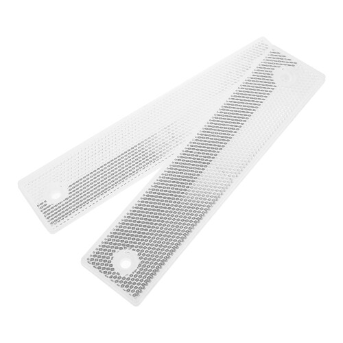 8Pcs Easy Install White Acrylic Guardrail Reflective Highway Markers 1