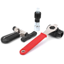 Black Bicycle Repair Tool Set with Hex Wrench, Chain Breaker & Extractor