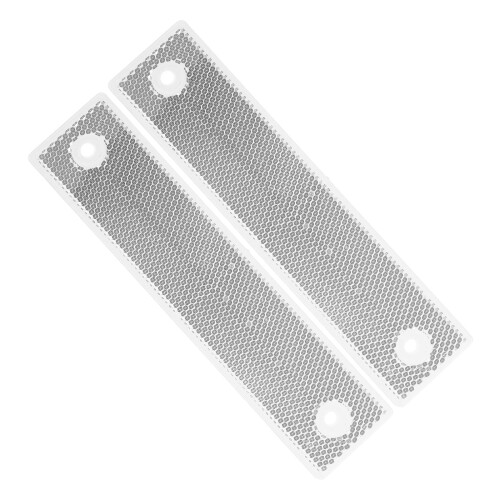 8Pcs Easy Install White Acrylic Guardrail Reflective Highway Markers 2