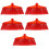 5Pcs Household Broom Replacement Plastic Red Broom Head for Sweeping 7