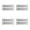 8Pcs Easy Install White Acrylic Guardrail Reflective Highway Markers 7
