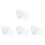 120Pcs Heart Shape White Mesh Craft Canvas Breathable Pe Material 4
