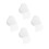 120Pcs Heart Shape White Mesh Craft Canvas Breathable Pe Material 5