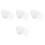 120Pcs Heart Shape White Mesh Craft Canvas Breathable Pe Material 6