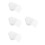120Pcs Heart Shape White Mesh Craft Canvas Breathable Pe Material 7
