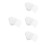 120Pcs Heart Shape White Mesh Craft Canvas Breathable Pe Material 8