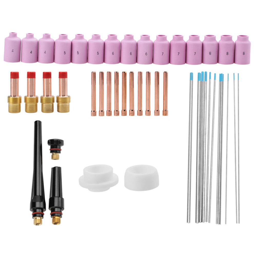 Crack Resistance Tig Welding Torch Accessories Kit Stubby Gas Lens With Pyrex Glass Cup Set Featuring Low Temperature Impact Toughness And High 9365509825730