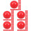 125Pcs Red Plastic Balls Openable Sphere Game Props 5
