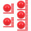 125Pcs Red Plastic Balls Openable Sphere Game Props 9