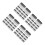 80Pcs Durable Silver Iron Lock Plates L Shaped for Home Office Drawers 8