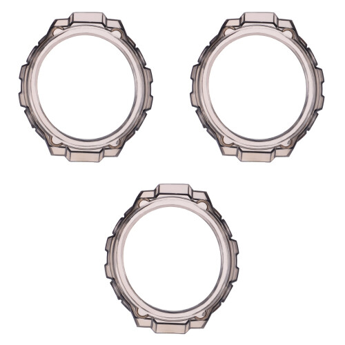 3Pcs Black Soft Tpu Smart Watch Cover Scratch Resistant Case 2