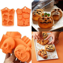 Pachet de 2 forme de copt din silicon pentru Halloween